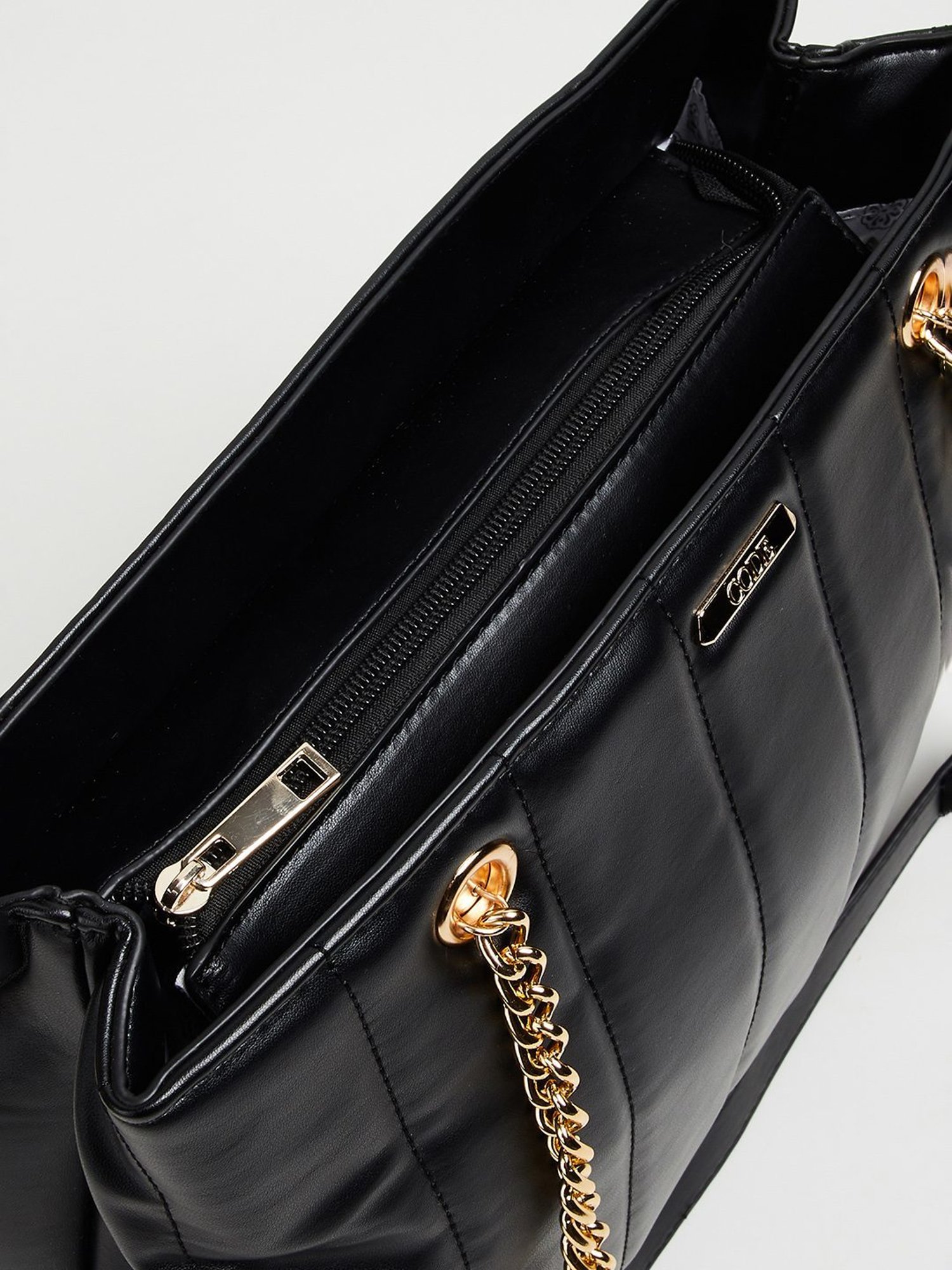 Code by Lifestyle Black Shoulder Bag