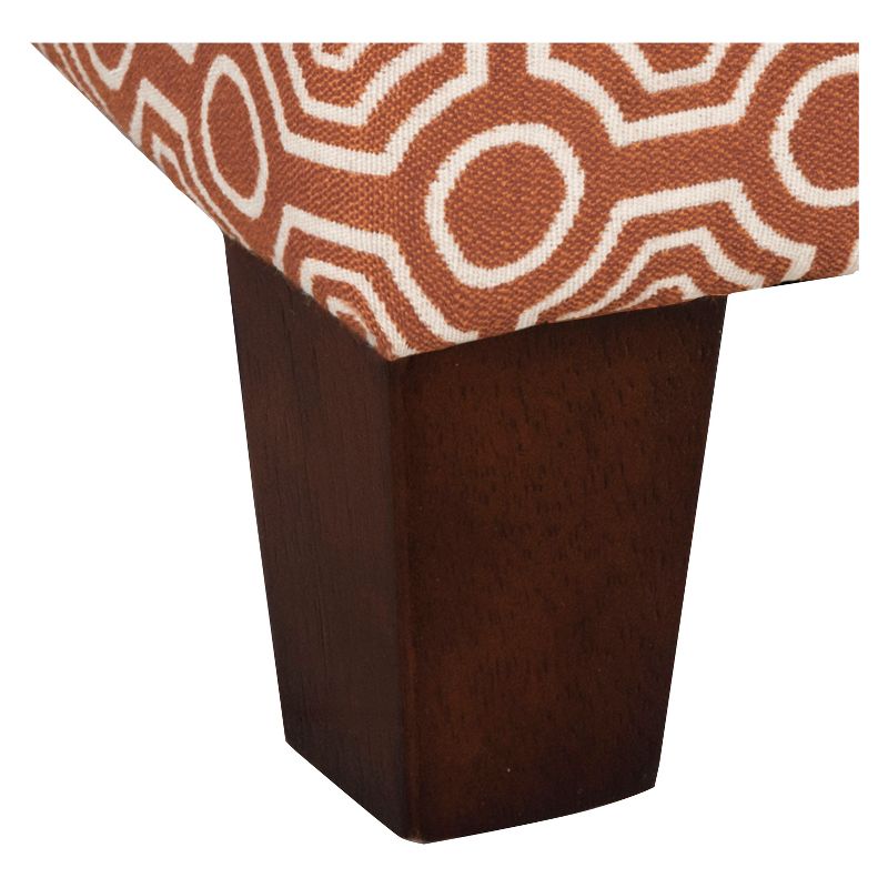Sunshine Storage Cube Ottoman - Orange - HomePop