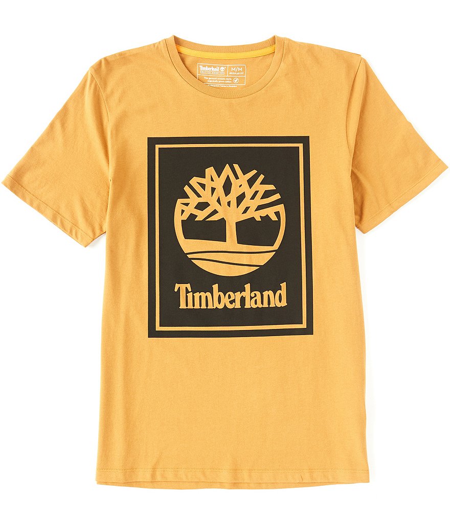 Timberland Stack Logo Short-Sleeve Organic Cotton Tee