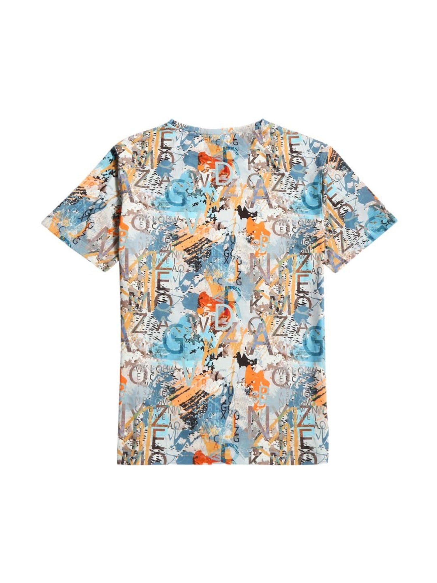 Cavio Kids Multicolor Cotton Printed T-Shirt