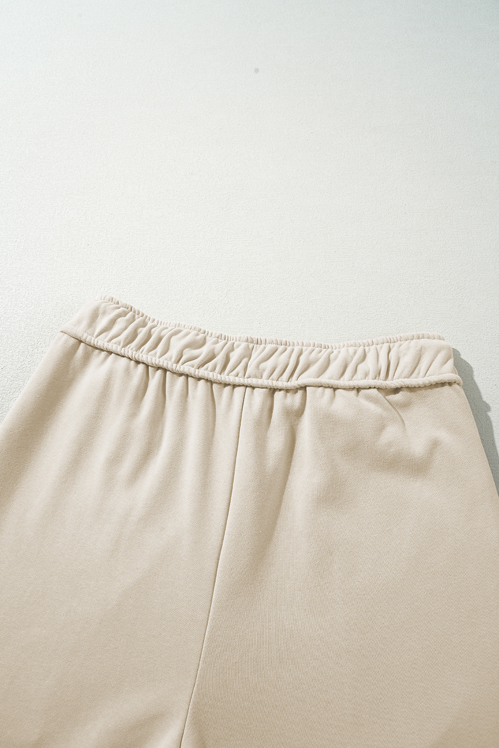Apricot Solid Color Wide Leg Pants