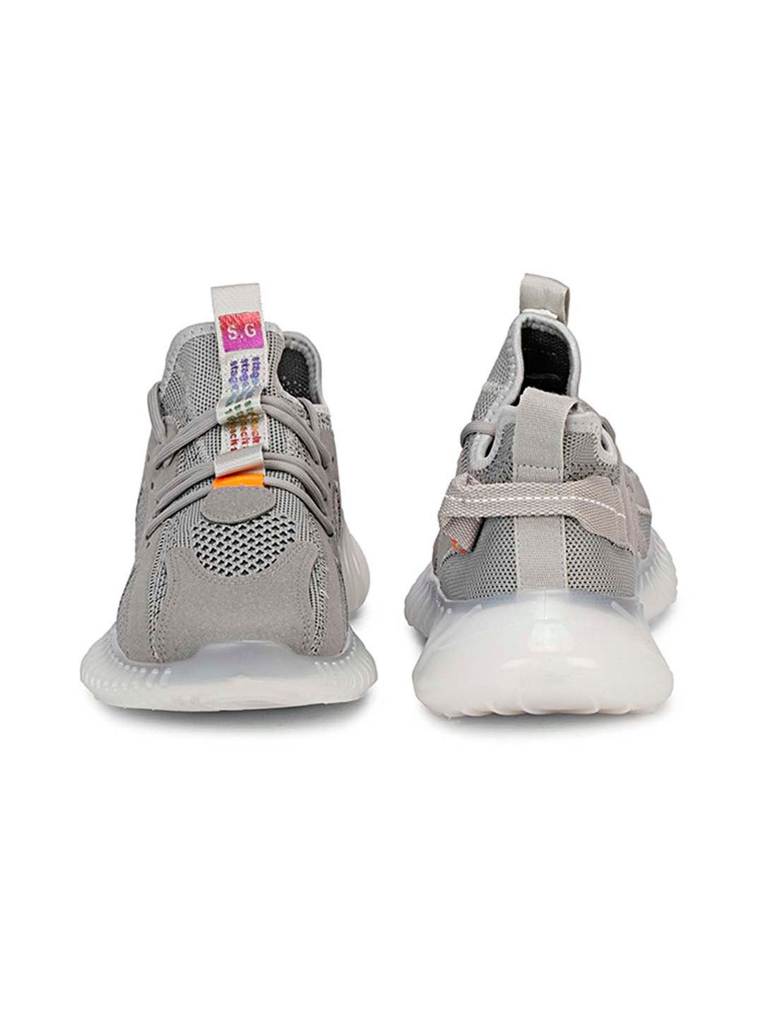 Mozafia Men's Grey Running Shoes