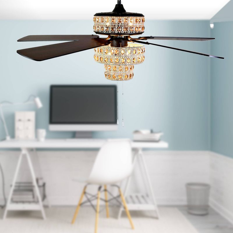 52" Casa Vieja Modern Rustic 3 Blade Ceiling Fan with Remote Brushed Nickel Natural Wood House Bedroom Living Room Home Kitchen