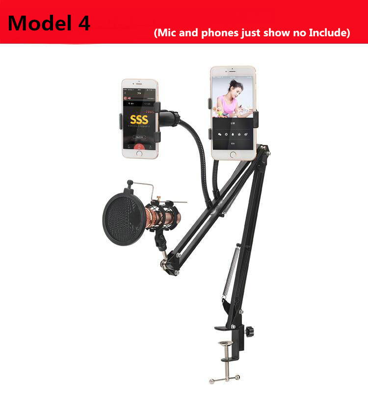 Professional Microphone Stand For Holder Arm Studio Professional Stand For Microphone Clip Mounting Extendable Recording Mic Sta
