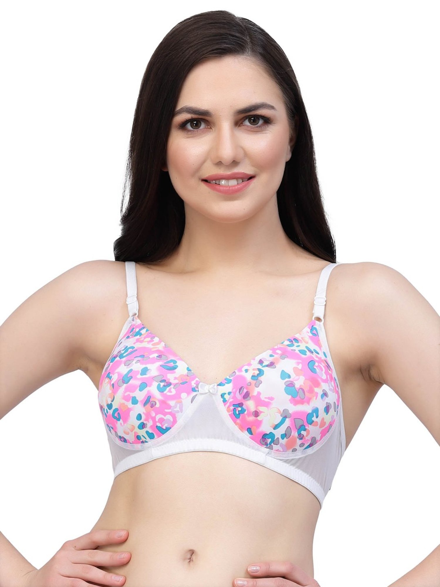 Cukoo Pink Printed Padded Everyday Bra
