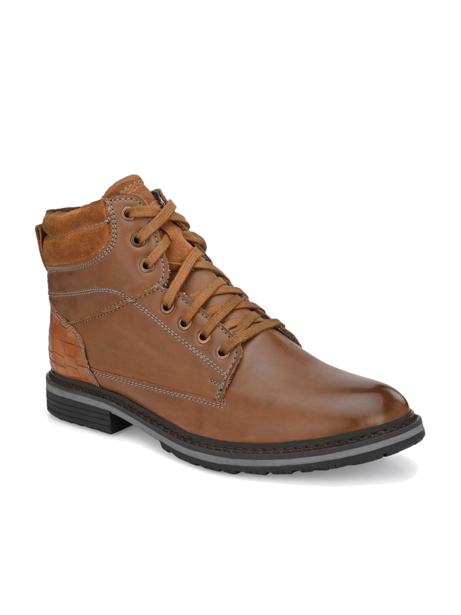 Delize Men's Tan Derby Boots