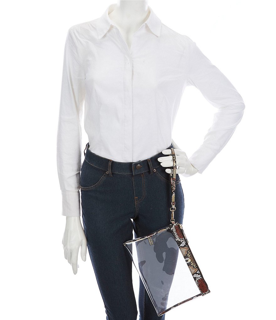 Kate Landry Stadium Clear Wristlet