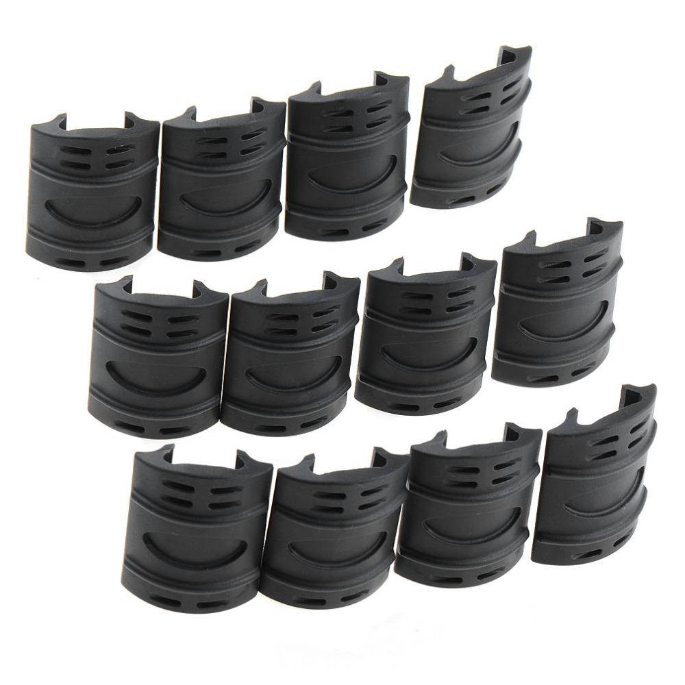 A22 12/lot Rifle Weaver Picatinny Hand Guard Quad Rail Covers Rubber Tactical VEH29 P0.5