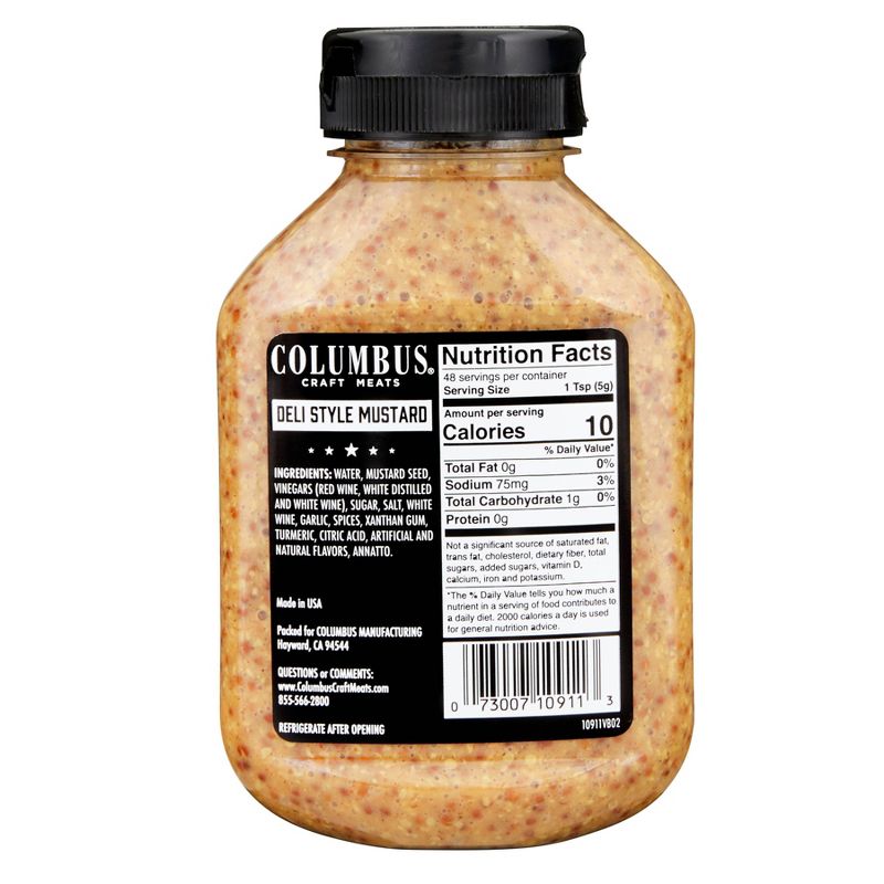 Columbus Deli Style Mustard Bottle - 8.5oz
