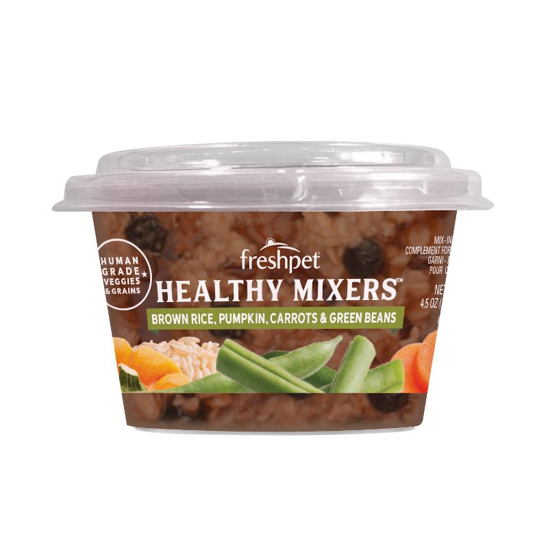Freshpet Healthy Mixers Brown Rice, Pumpkin, Carrots & Green Beans Refrigerated Wet Dog Food Complement - 4.5oz