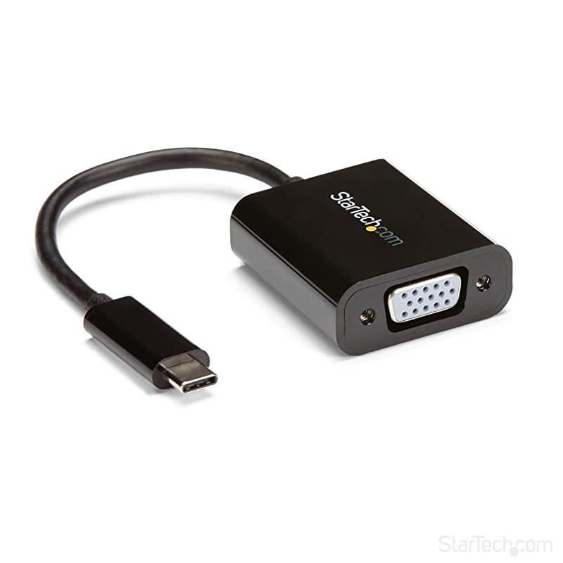 com USBC to VGA Adapter Black 1080p Video Converter For Your MacBook Pro USB C to VGA Display Dongle CDP2VGA