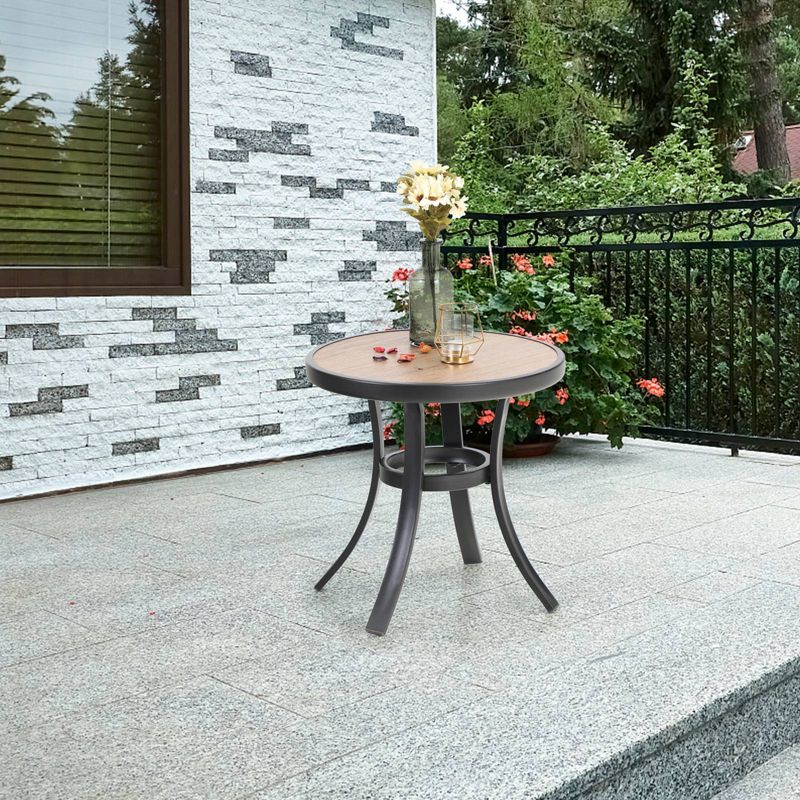 Sheldon Round Coffee Table - Black - Courtyard Casual