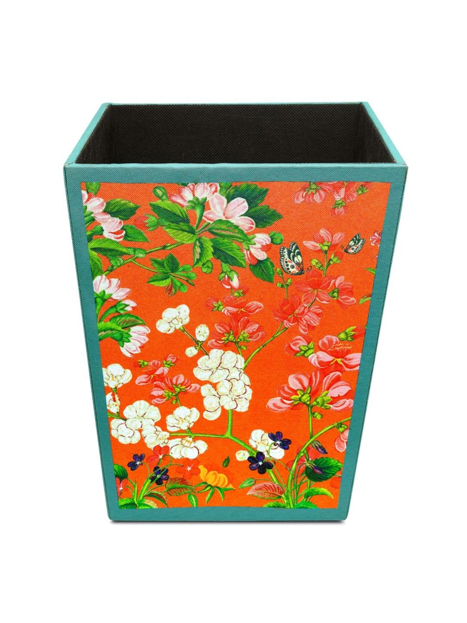 SEJ by Nisha Gupta Orange Wooden Open Dry Bin - 11.5 Litres