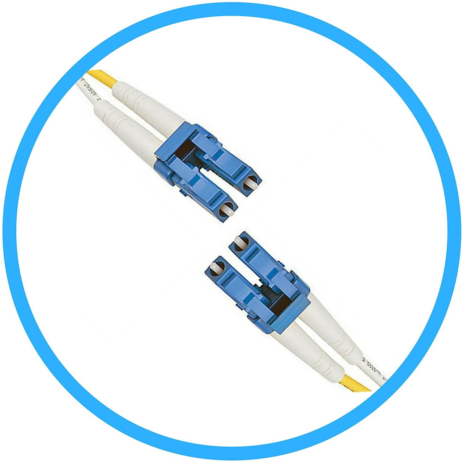 FiberShack - Duplex Fiber Optic Patch Cables - Single Mode - LC ST SC. 1M & 3M. (1M LC to LC)