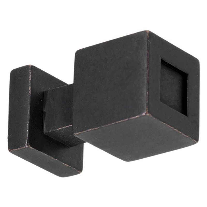 Sumner Street Home Hardware 0.625 4pc Knob Oil-Rubbed Bronze Rhombus Cube