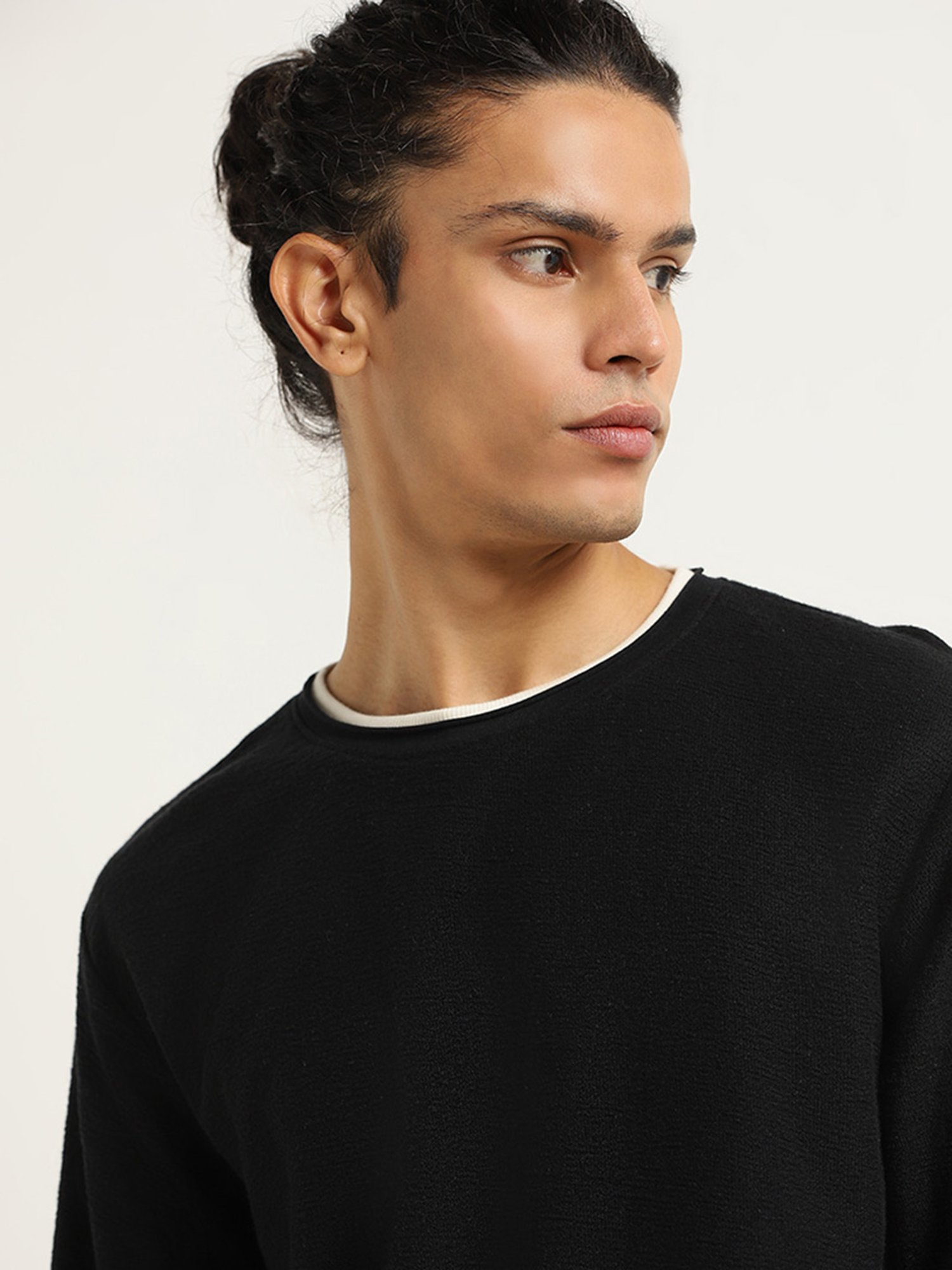 ETA by Westside Black Slim Fit T-Shirt