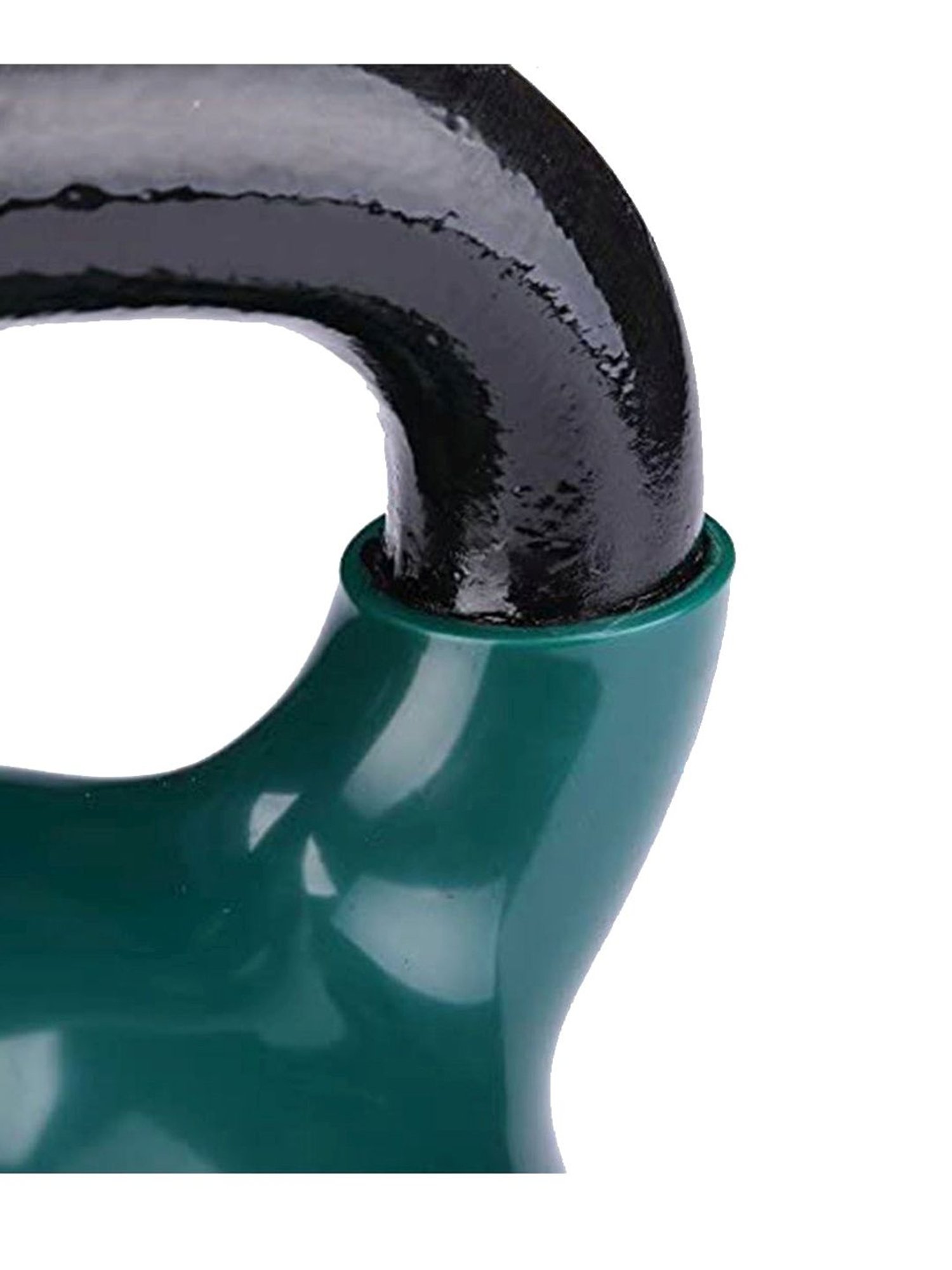 NODENS Teal Green & Black Vinyl Coated Kettle Bell (18 kg)