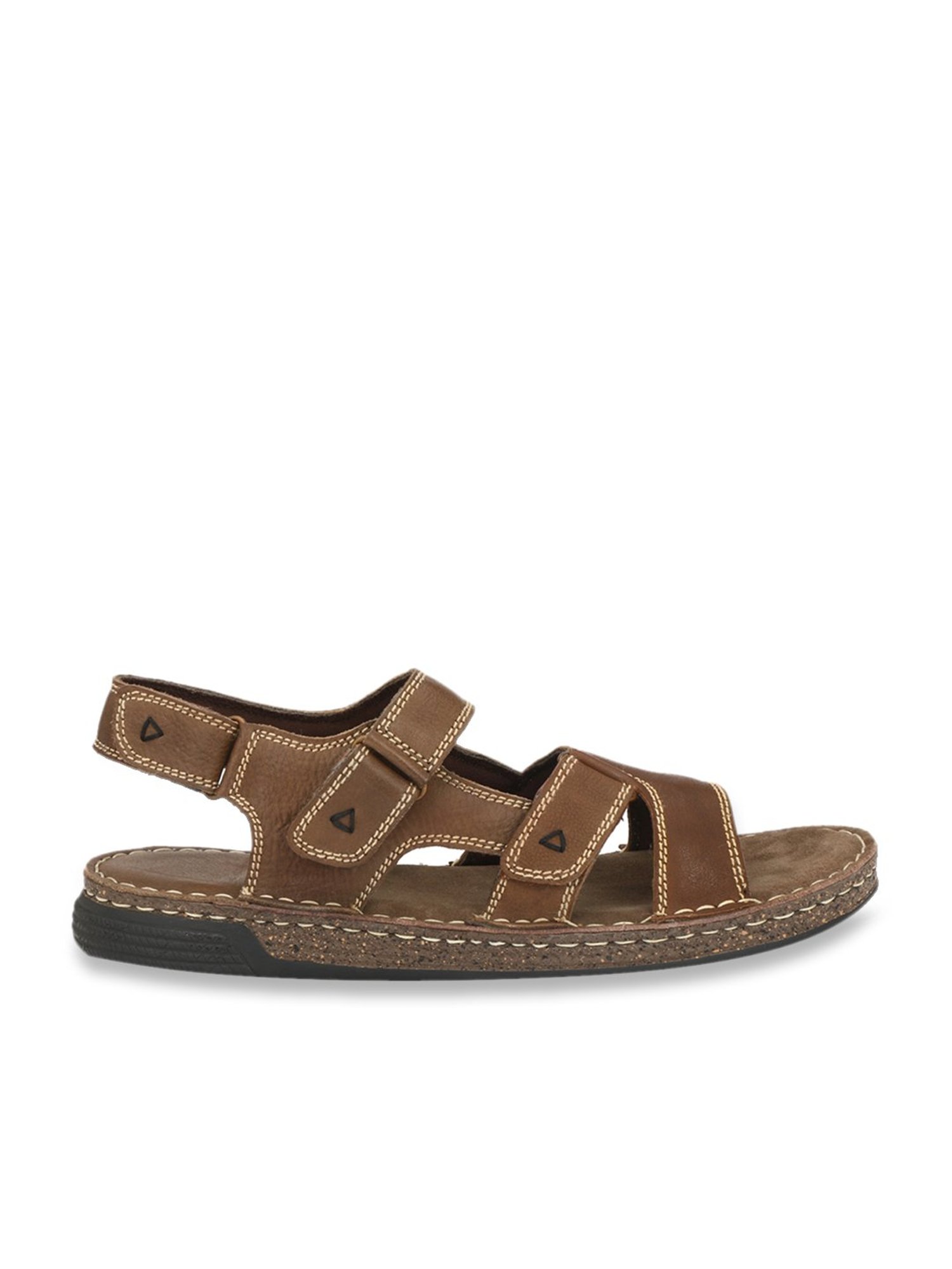 Delize Men's Brown Floater Sandals