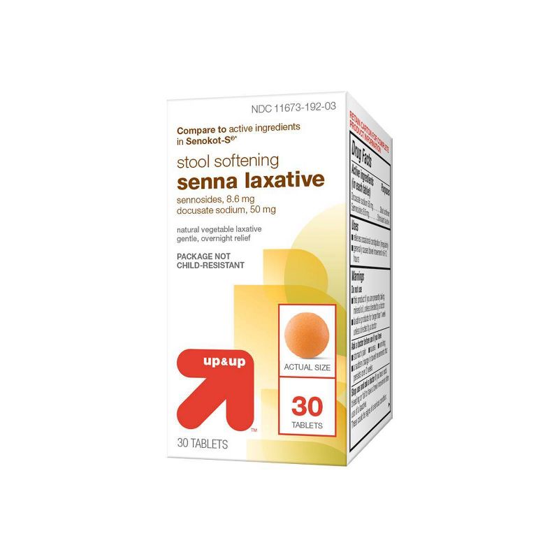 Senna Laxative Plus Stool Softener Tablets - 30ct - up & up™
