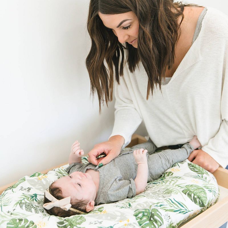 Bebe au Lait Muslin Changing Pad Cover Rainforest