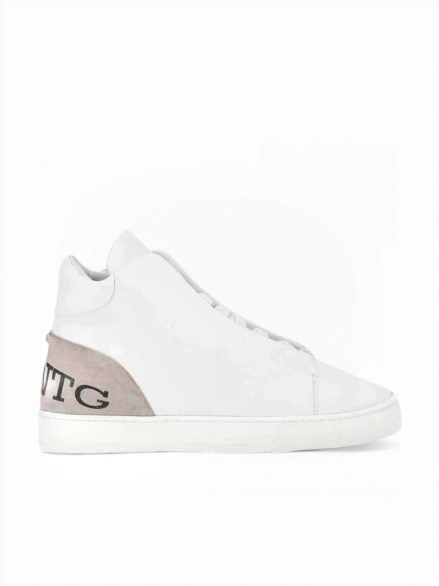 Saint G Men's Milo White Ankle High Sneakers