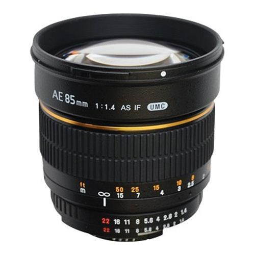 Samyang 85mm f/1.4 Aspherical Lens for Canon, Manual Focus #SY85M-C