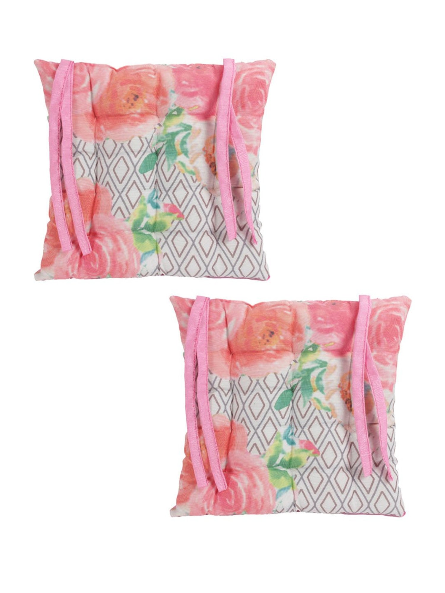 Romee Multi Polyester Abstract Chair Pads