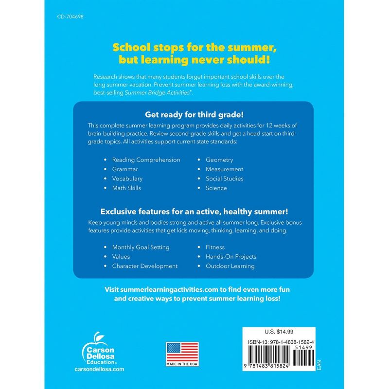 Summer Bridge Activities Grades 2–3 - by CARSON-DELLOSA PUBLISHING LLC (Paperback)