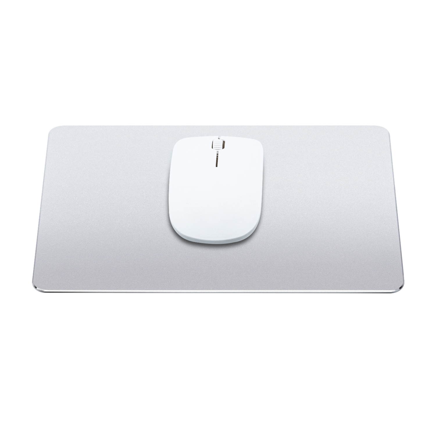 Metal Aluminum Double Sided Mouse Pad (Small Size) - Silver