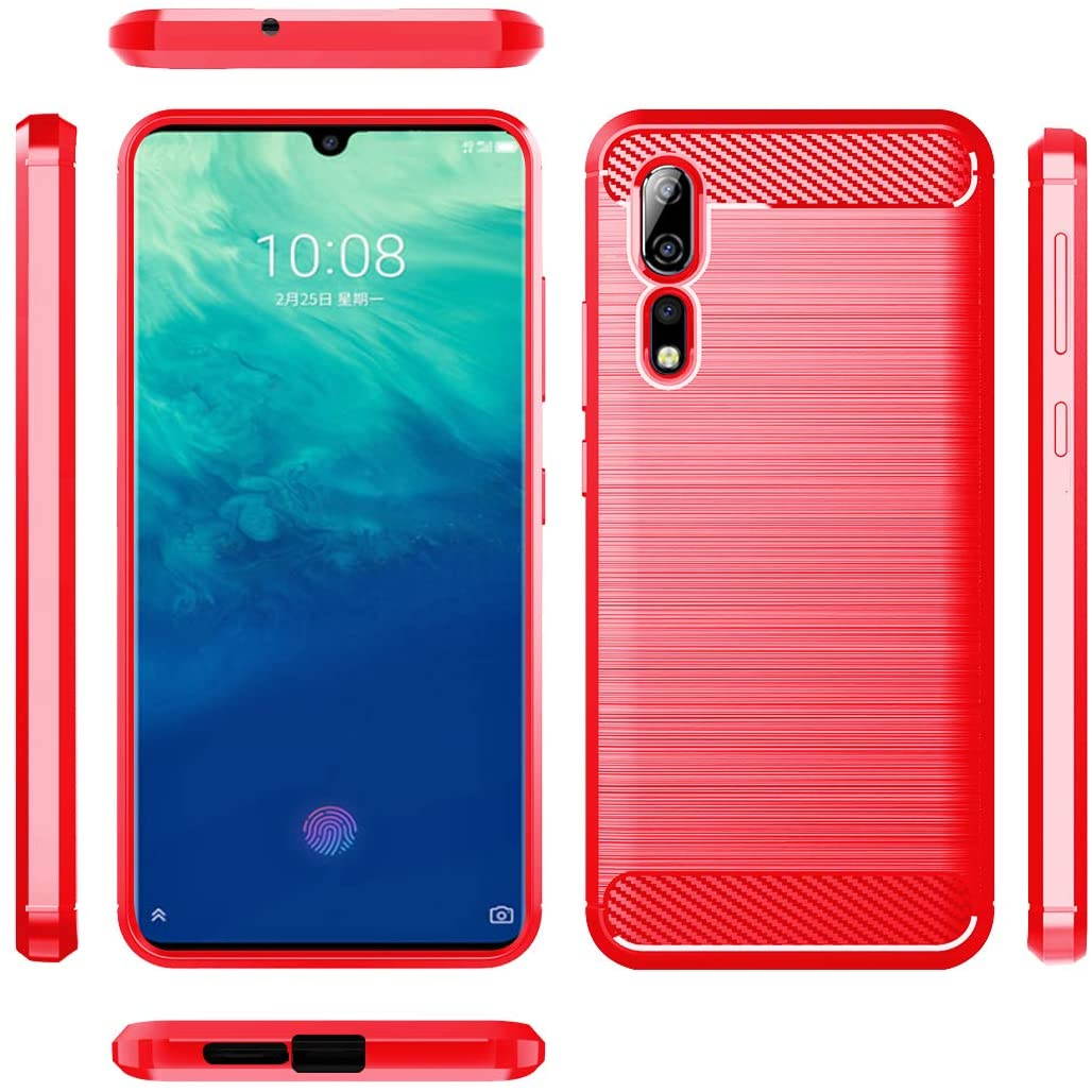 Dzxouui Compatible for ZTE Axon 10 Pro Case,Protective Phone Cover Shockproof Soft TPU Cases for ZTE Axon 10 Pro(DL-Black)