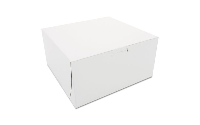 SCT Non-Window Bakery Boxes 8 x 8 x 4 White 250/Carton 0941