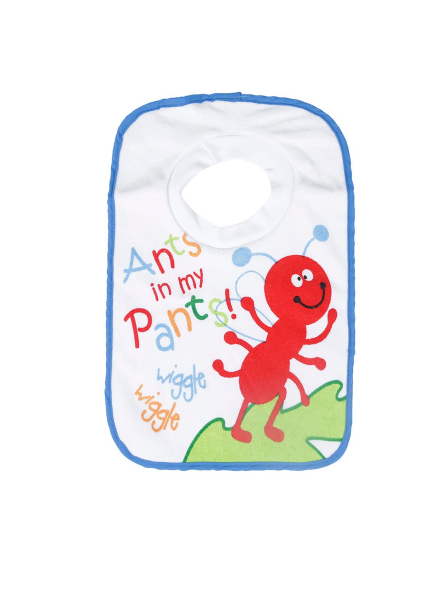 Baby Moo Wiggle Blue Bibs