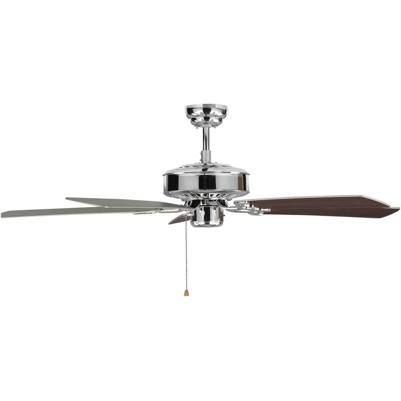 52" Monte Carlo Haven Chrome Pull Chain Ceiling Fan