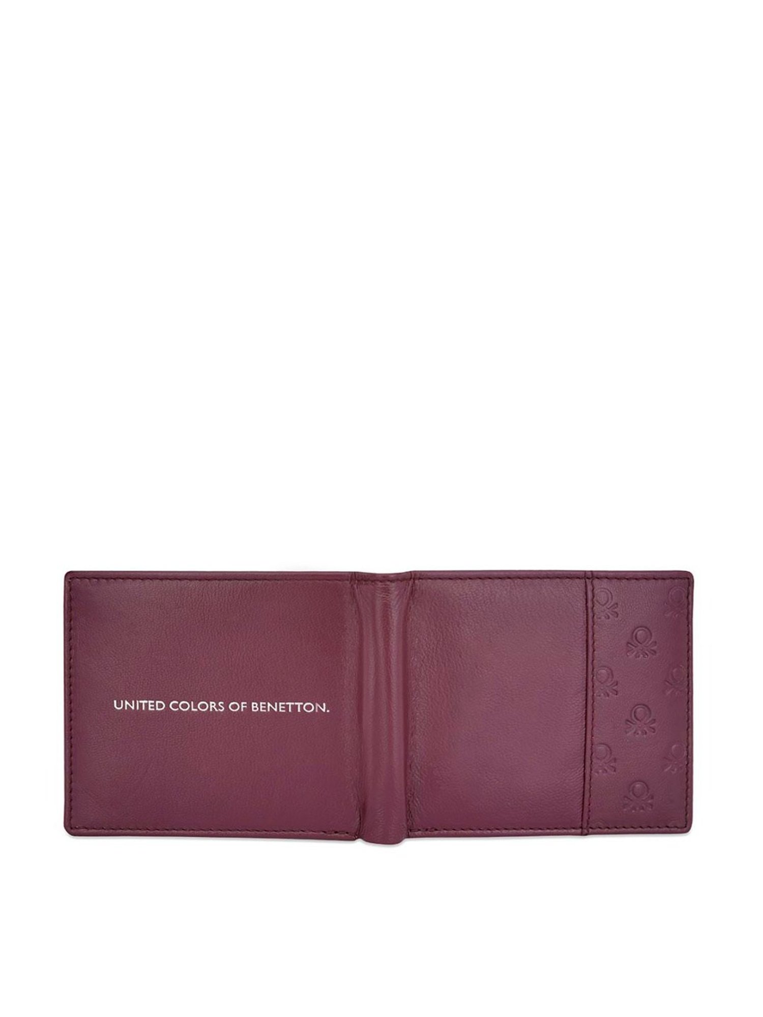 United Colors of Benetton Genaro Wine Leather Solid Bi-Fold Wallet