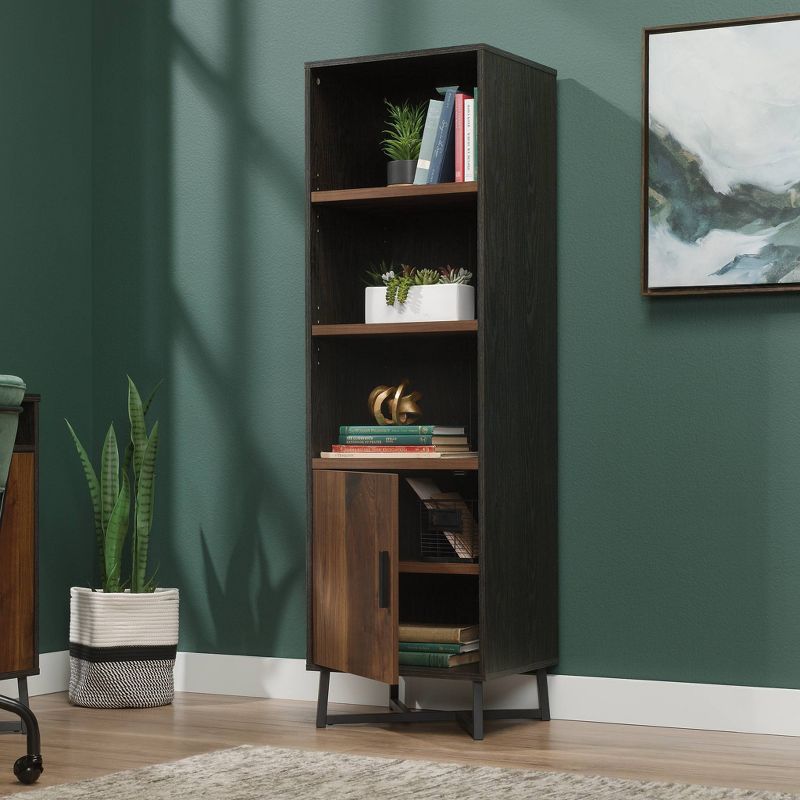 70" Canton Lane Bookcase with Door Brew Brown - Sauder