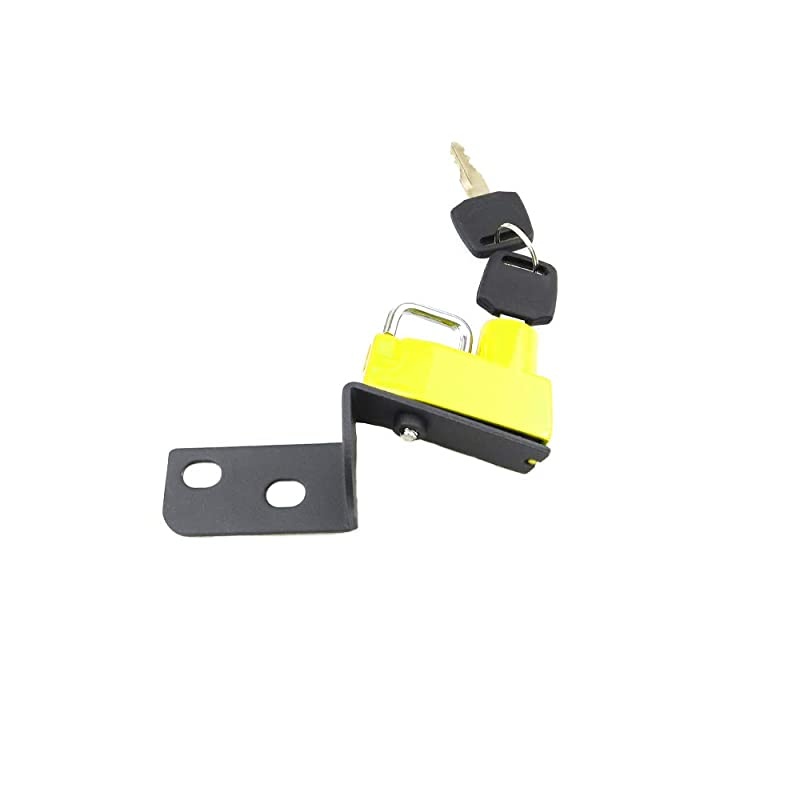 Helmet Lock Anti-Theft Helmet Security Lock Compatible with 125 2012-2016 200 2013-2016 390 2014-2016 250 2015-2016-Yellow