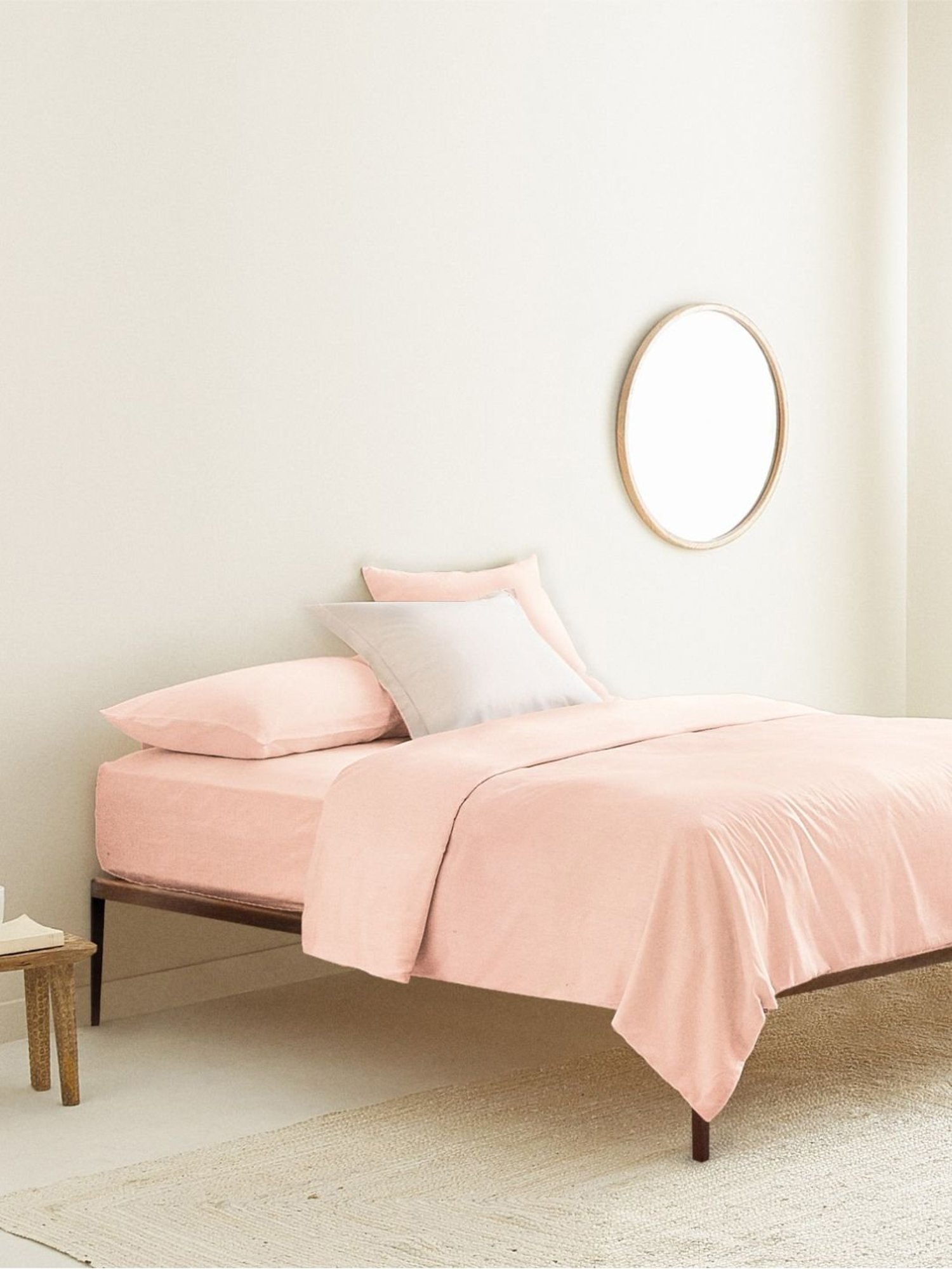 The Baby Atelier Neutral Pink Fitted Bed Sheet
