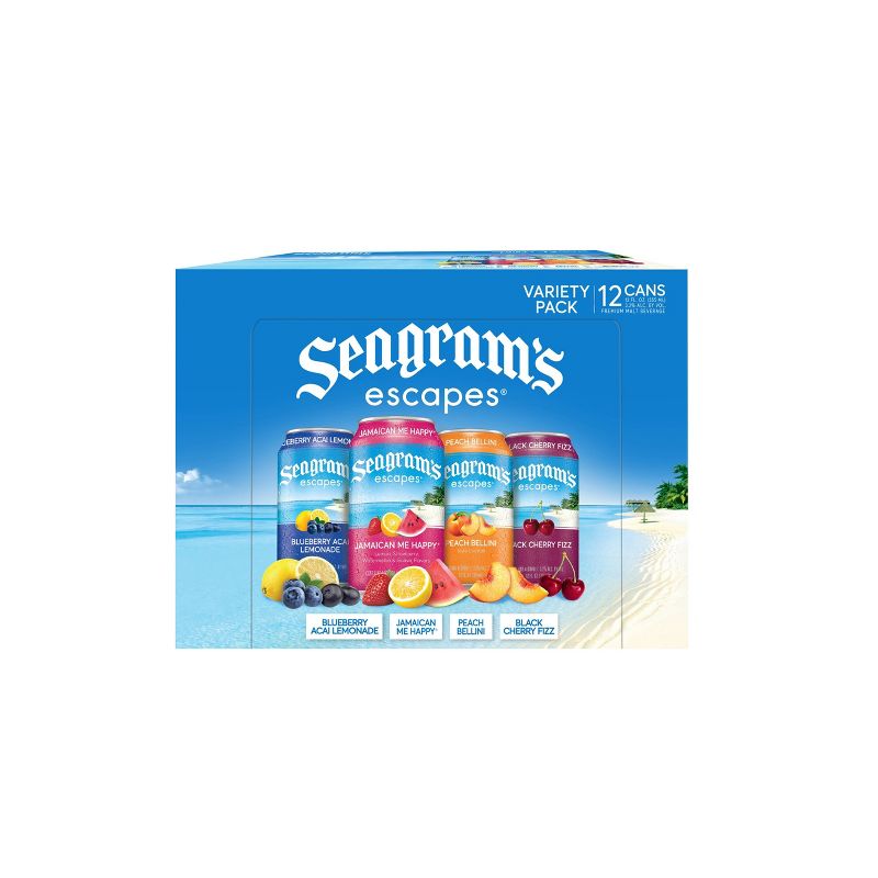 Seagram's Escapes Malt Beverage Variety Pack - 12pk/11.2 fl oz Cans