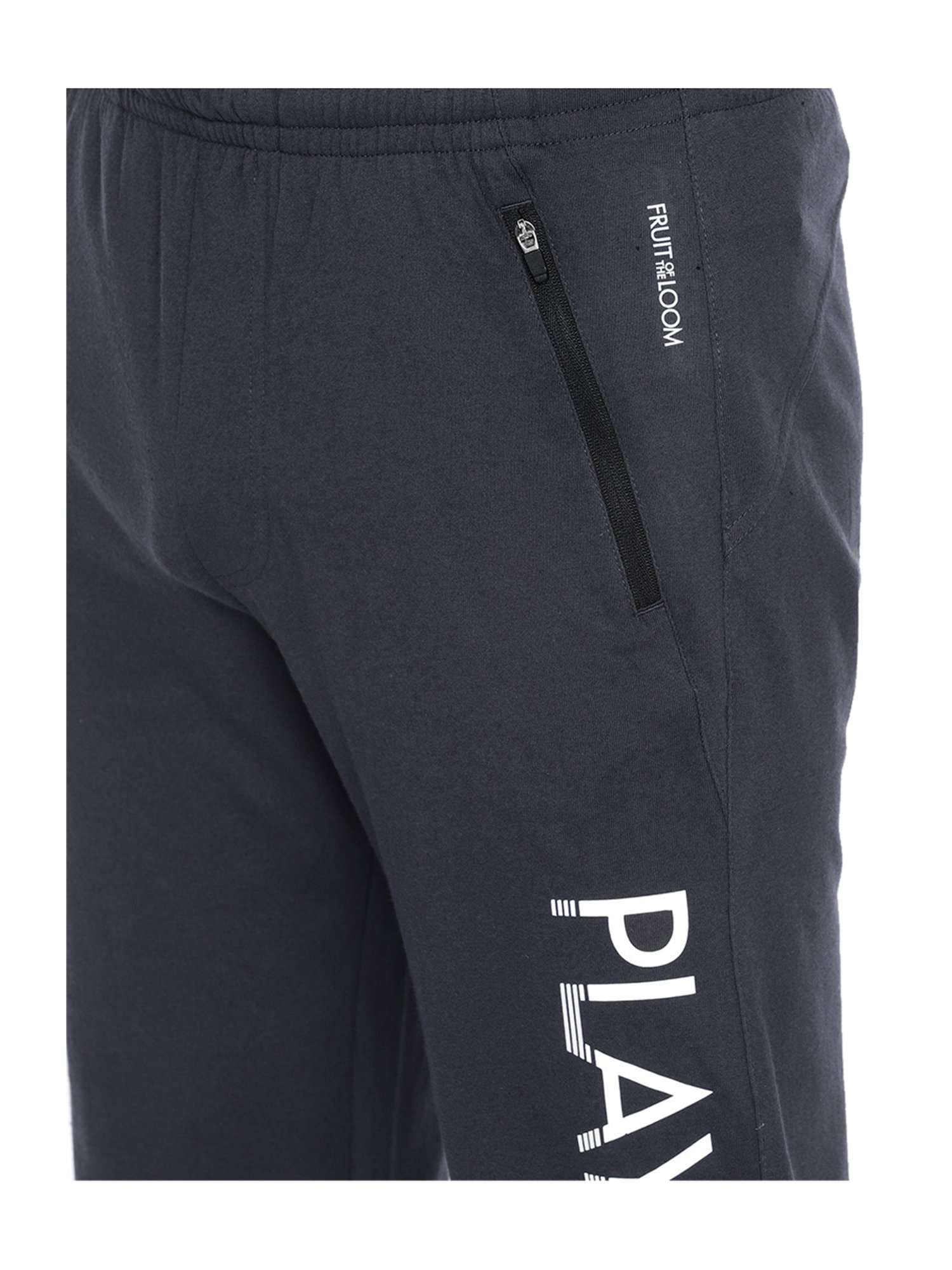 Fruit of the Loom Dark Grey Mid Rise Track Pants