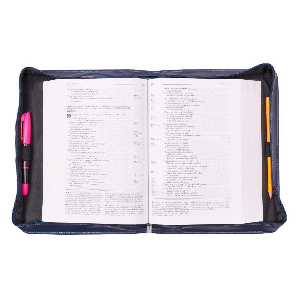 Bible Cover, The Plans I Have For You, Blue, Medium