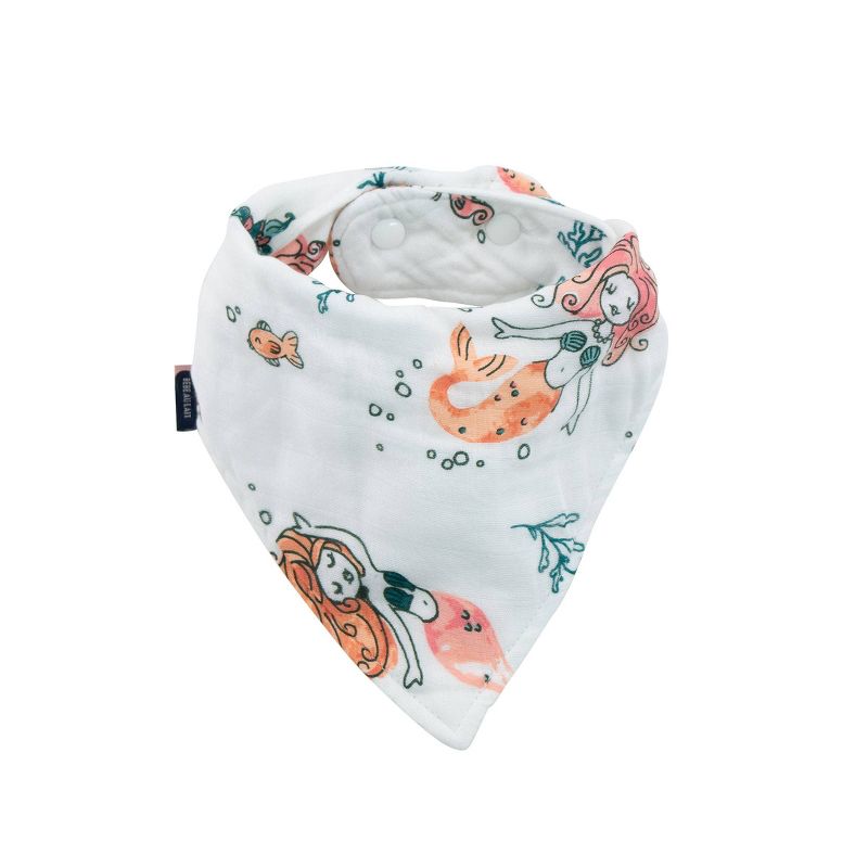 Bebe au Lait Luxury Muslin Bandana Bib - Mermaids