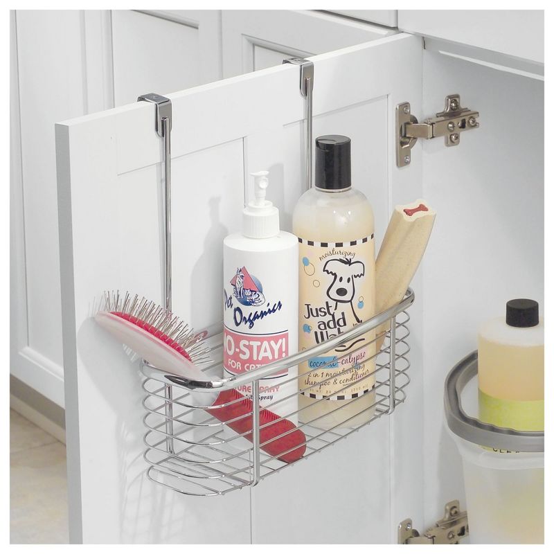 InterDesign Axis Over-the-Cabinet Storage Basket 11" Chrome