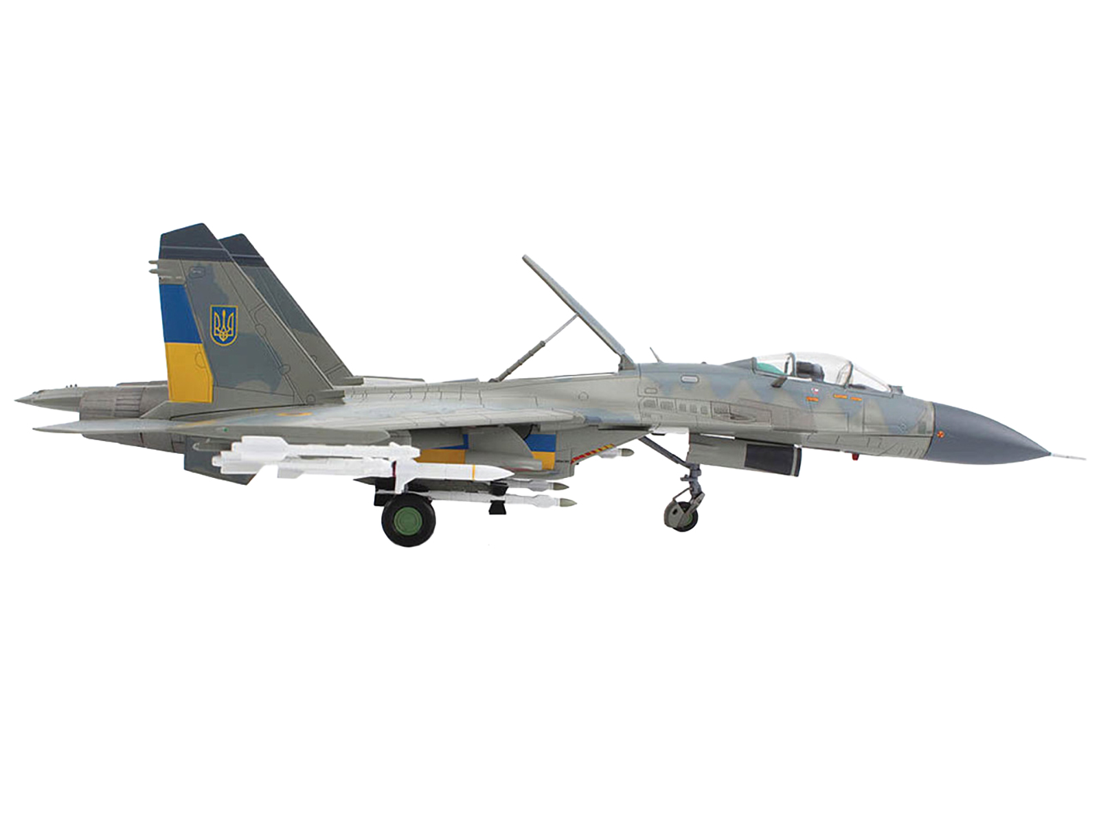 Sukhoi Su-24M Fencer-D Bomber Aircraft "Ukraine War" (2023) Ukrainian Air Force 1/72 Diecast Model by JC Wings