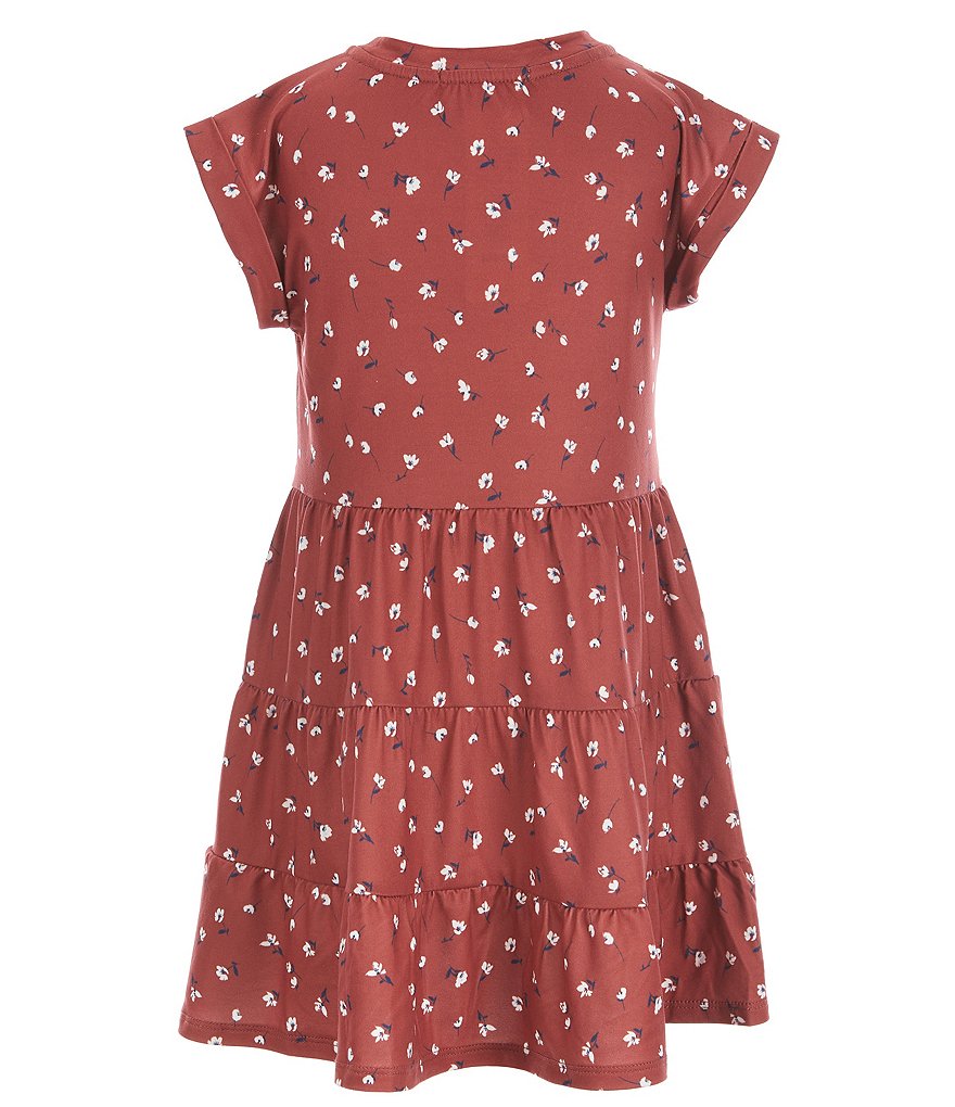 Copper Key Little Girls 2T-6X Floral Print Knit Dress