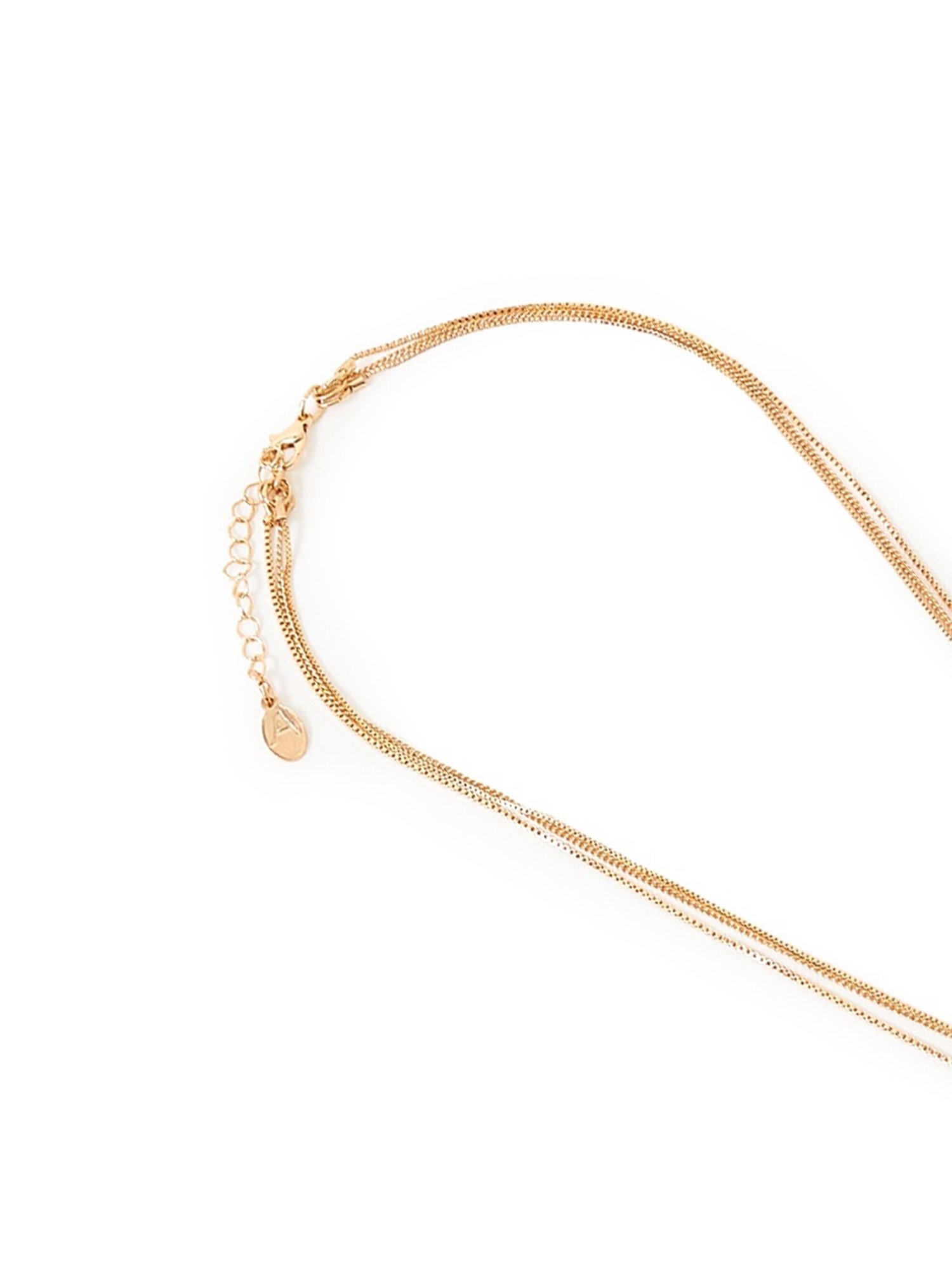 ToniQ Gold-Plated White Baroque Choker Necklace for Women