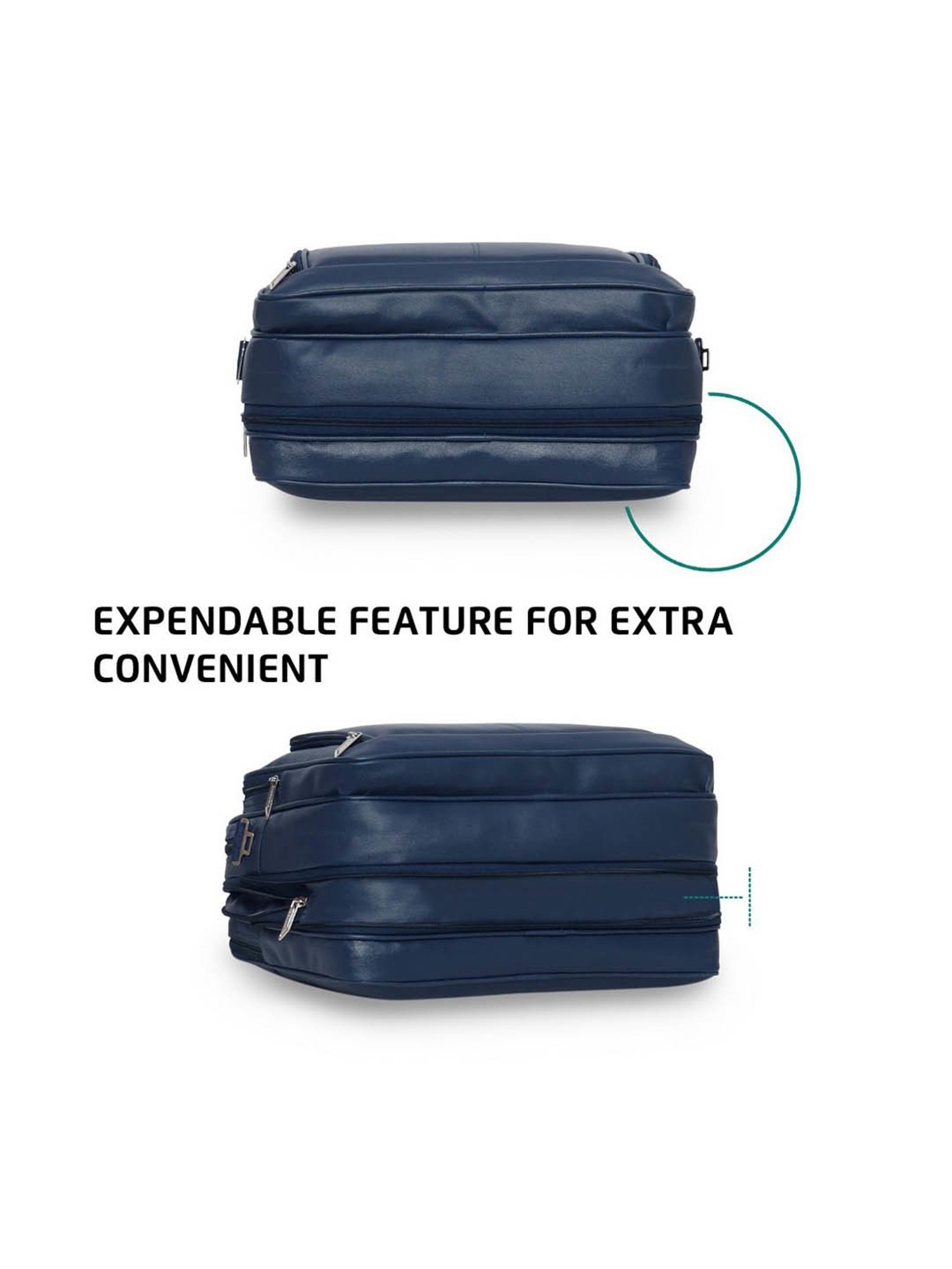 Priority Navy Synthetic Large Messenger Bag