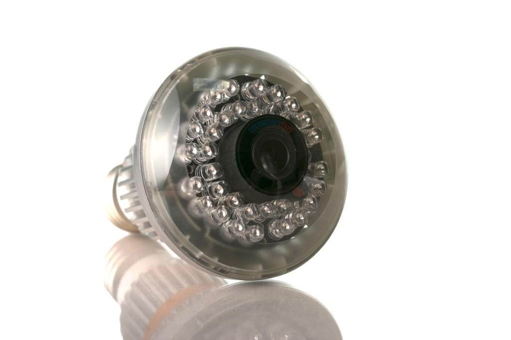 Innovative Security System Nightvision Bulb Dv Motion Detect Video Cam w/ 29GB MicroSD