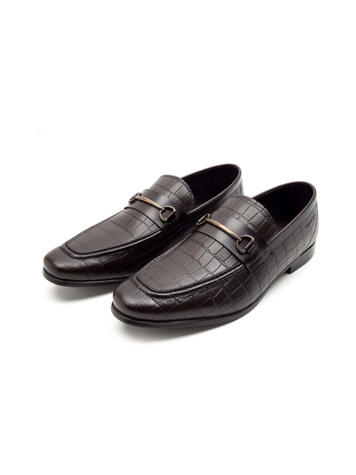 THOMAS CRICK Men's Dark Brown Formal Loafers