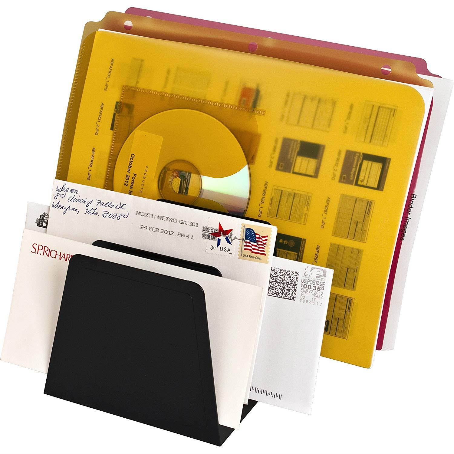 Sparco Desk Sorter, 7 Compartments, 8-3/4 x 5-1/2 x 4-3/4 Inch, Black (SPR11876)