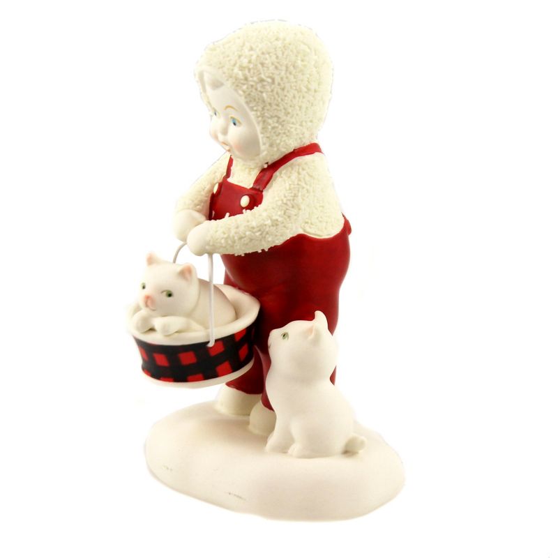 Dept 56 Snowbabies 4.75" Make Room For Me Kittens Cat Christmas  -  Decorative Figurines